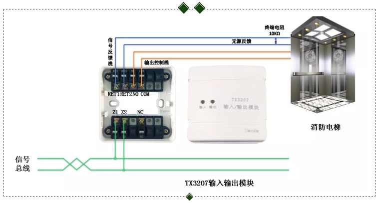 消防電梯模塊接線(xiàn)