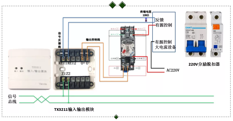 照明配電模塊接線(xiàn)